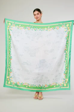 Fashion Recycled Signature Print Large Scarf Women Accessories
