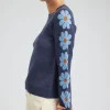 Outlet Retro Daisy Motif Sweater Women Knitwear | Sweaters