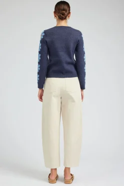 Outlet Retro Daisy Motif Sweater Women Knitwear | Sweaters