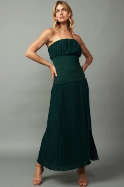 Outlet Ribbed Waist Midi Skirt Women Skirts