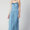 Hot Rose Applique Cami Dress Women Midi Dresses