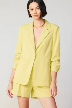 Sale Ruched Sleeve Blazer Women Coats & Jackets