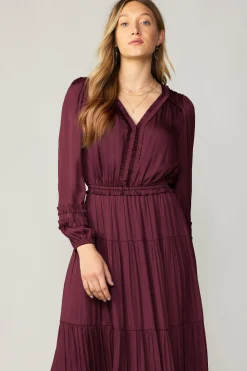 Best Ruffle Trim Maxi Dress Women Maxi Dresses