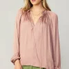 Fashion Ruffled Cuff Blouse Women Long Sleeve Tops