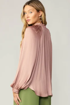 Fashion Ruffled Cuff Blouse Women Long Sleeve Tops