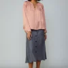 New Ruffled Shoulder Blouse Women Long Sleeve Tops