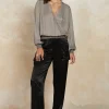 Online Satin Straight Leg Pants Women Pants
