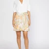 New Scallop Edge Floral Skirt Women Skirts