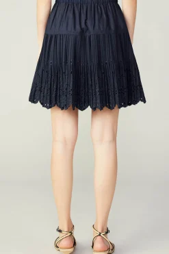 Sale Scallop Eyelet Skirt Women Skirts