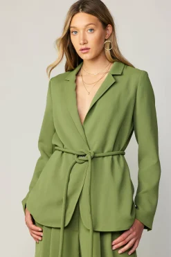 Sale Self Tie Blazer Women Coats & Jackets