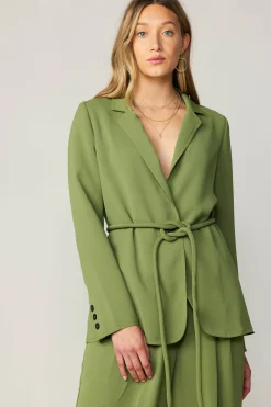 Sale Self Tie Blazer Women Coats & Jackets