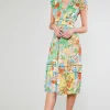 Hot Sereia Pleated Midi Dress Women Midi Dresses
