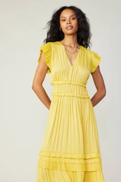 Discount Sereia Pleated Midi Dress Women Midi Dresses