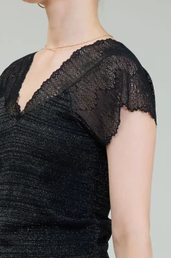 Sale Shimmer Lace Top Women Knitwear | Sweaters