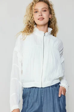New Shirred Sleeve Jacket Women Coats & Jackets