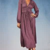 Hot Sidonie Pleated Maxi Dress Women Maxi Dresses