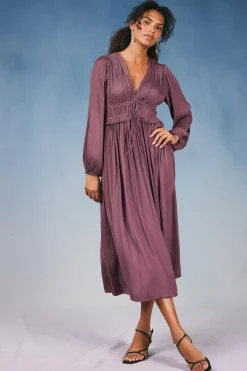 Hot Sidonie Pleated Maxi Dress Women Maxi Dresses