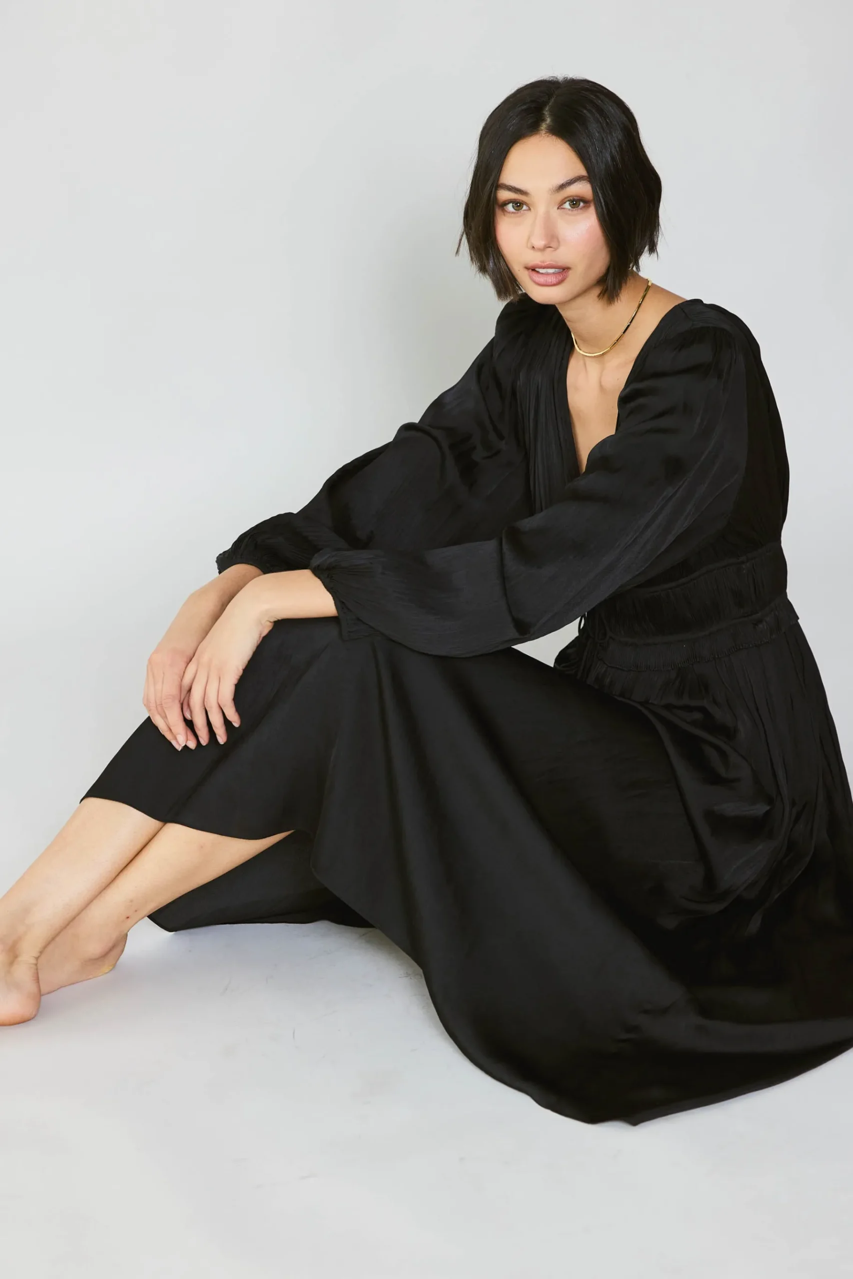 Online Sidonie Pleated Maxi Dress Women Maxi Dresses
