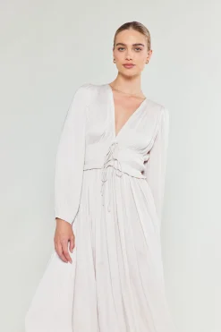 Clearance Sidonie Pleated Maxi Dress Women Maxi Dresses