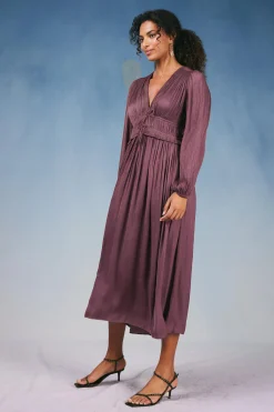 Hot Sidonie Pleated Maxi Dress Women Maxi Dresses
