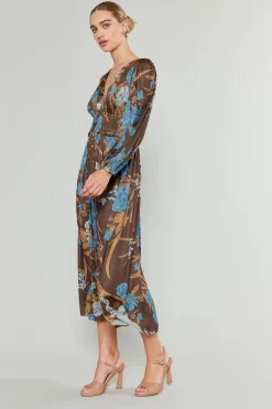 Outlet Sidonie Pleated Midi Dress Women Midi Dresses