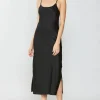 Online Silk Bias Midi Dress Women Midi Dresses