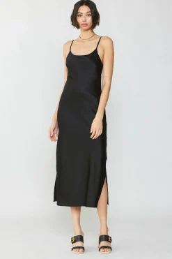 Online Silk Bias Midi Dress Women Midi Dresses