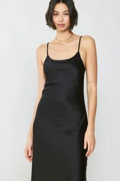 Online Silk Bias Midi Dress Women Midi Dresses