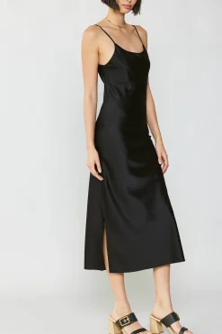 Online Silk Bias Midi Dress Women Midi Dresses