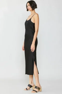 Online Silk Bias Midi Dress Women Midi Dresses