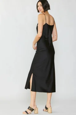 Online Silk Bias Midi Dress Women Midi Dresses