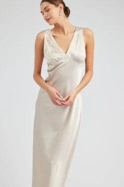 Sale Silk Sweetheart Maxi Dress Women Maxi Dresses
