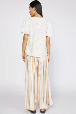 Best Smocked Sleeve Top Women Short Sleeve Tops