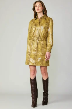 Best Snakeskin Shirt Dress Women Coats & Jackets