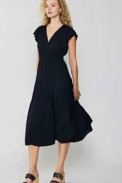 Online Sophia Flutter Sleeve Midi Dress Women Midi Dresses