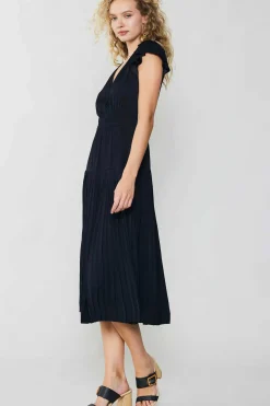 Online Sophia Flutter Sleeve Midi Dress Women Midi Dresses