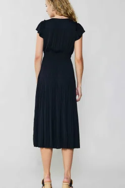 Online Sophia Flutter Sleeve Midi Dress Women Midi Dresses