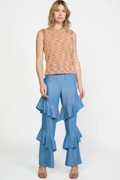 Clearance Space Dyed Sweater Tank Women Sleeveless Tops | Sweaters