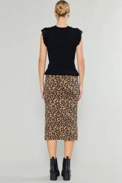 Fashion Spotted Knit Skirt Women Skirts | Knitwear