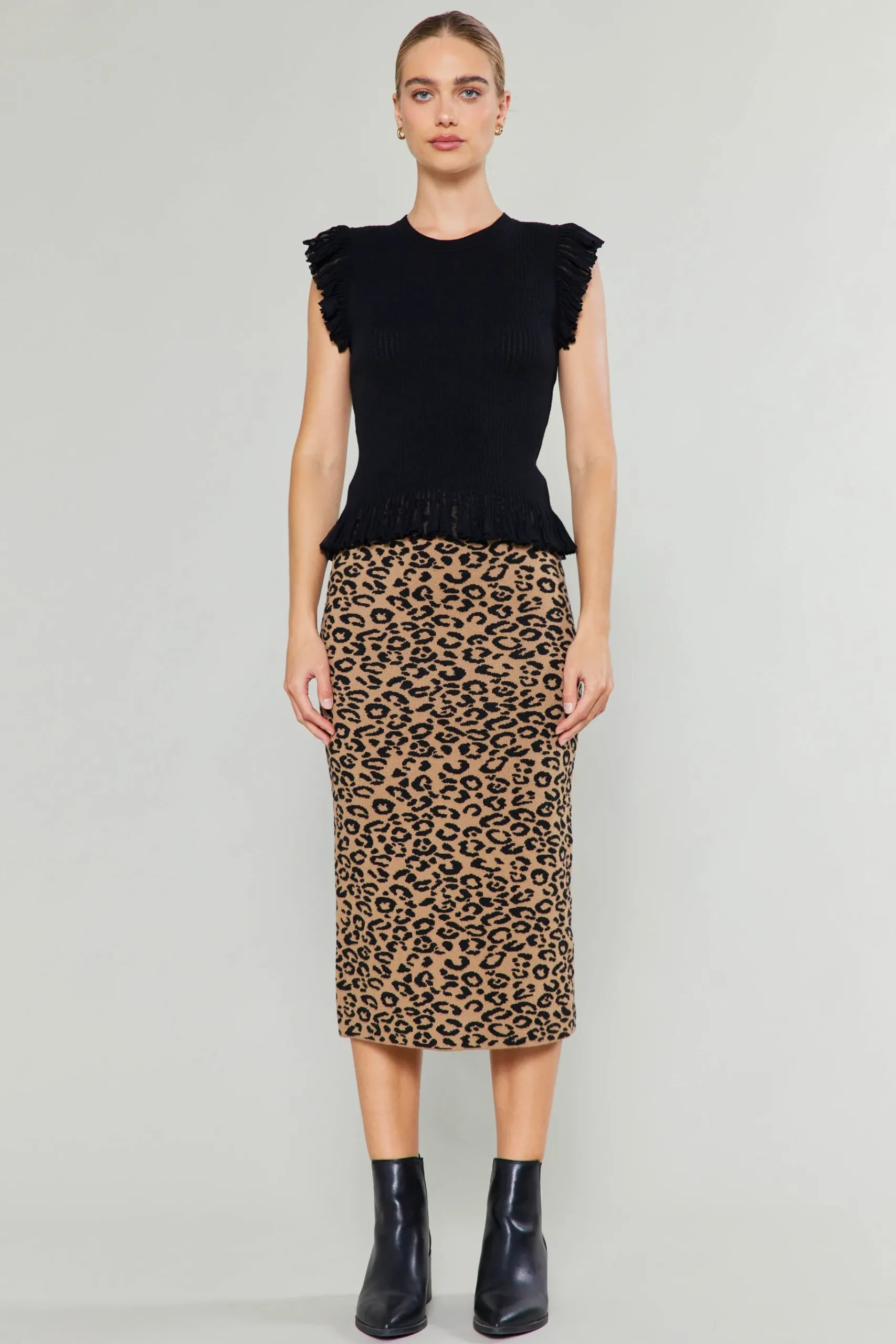Fashion Spotted Knit Skirt Women Skirts | Knitwear