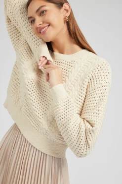 Outlet Sweater & Pleated Dress Set Women Knitwear