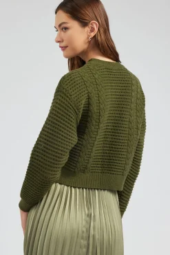 Online Sweater & Pleated Dress Set Women Knitwear