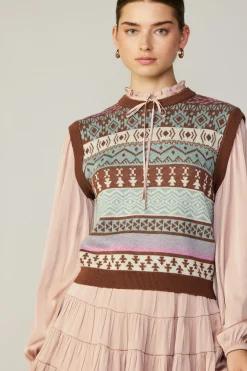 Clearance Sweater Vest Blouse Women Long Sleeve Tops | Sweaters