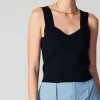 Outlet Sweetheart Knit Tank Top Women Sleeveless Tops | Sweaters