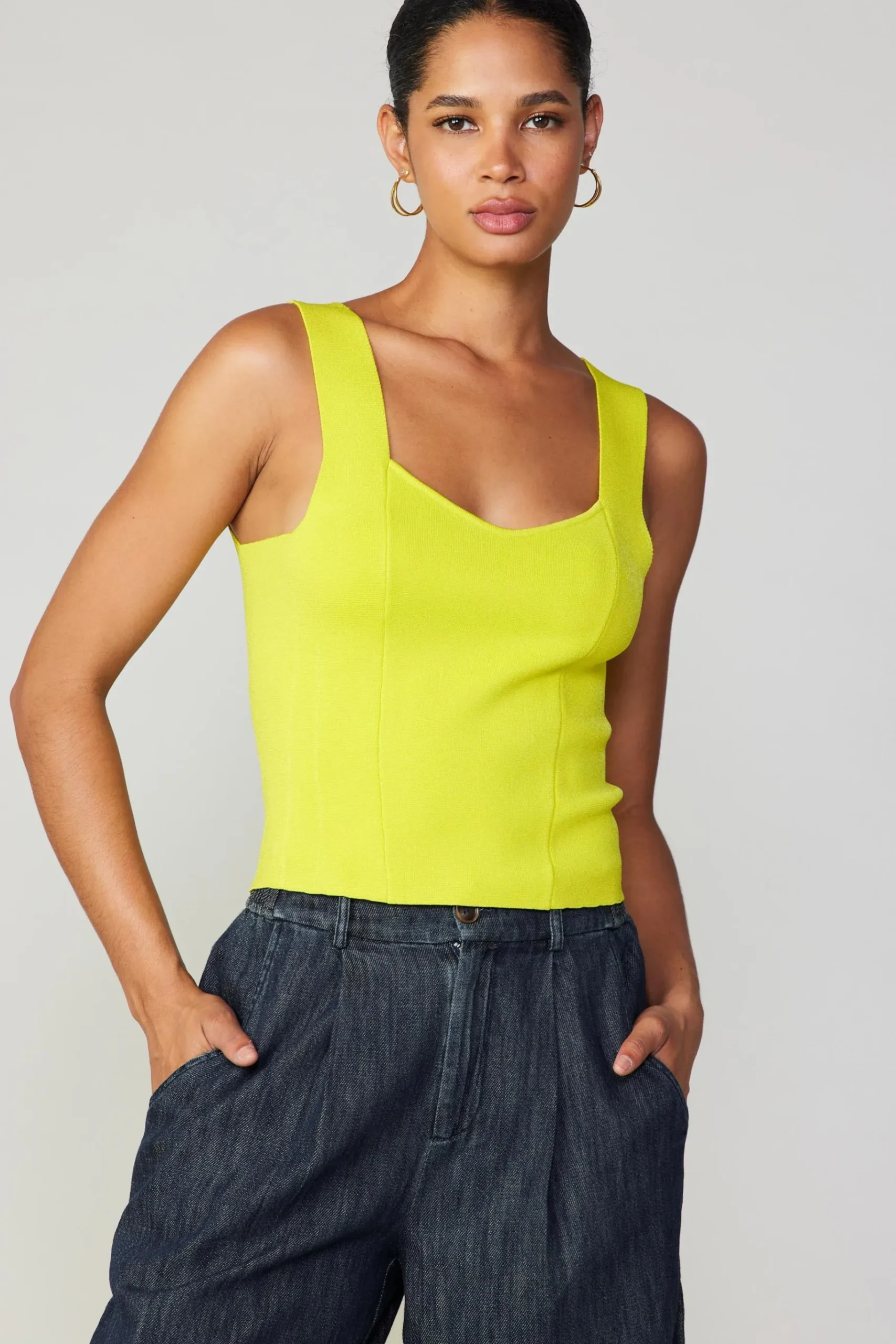 Hot Sweetheart Knit Tank Top Women Knitwear | Sleeveless Tops