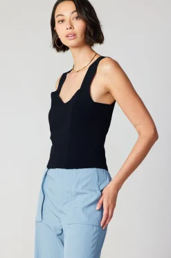 Outlet Sweetheart Knit Tank Top Women Sleeveless Tops | Sweaters