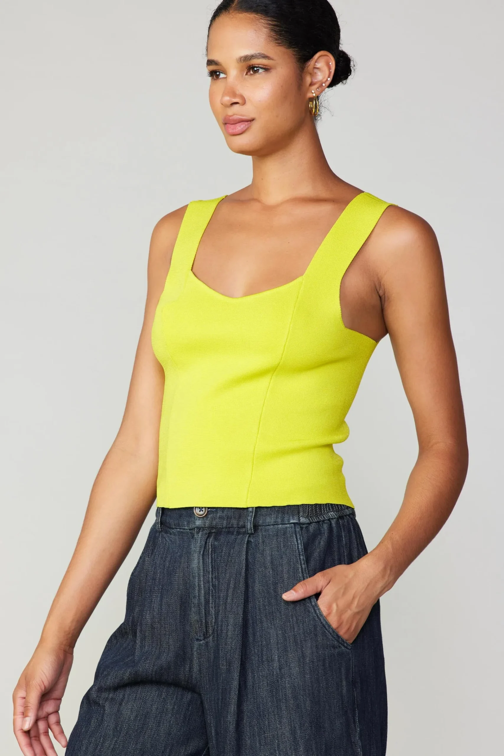 Hot Sweetheart Knit Tank Top Women Knitwear | Sleeveless Tops