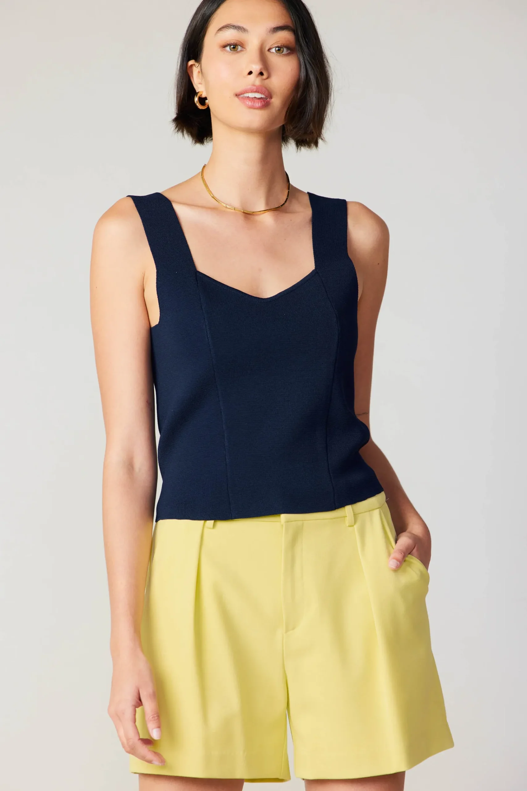 Outlet Sweetheart Knit Tank Top Women Knitwear | Sleeveless Tops