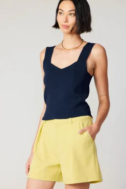 Outlet Sweetheart Knit Tank Top Women Knitwear | Sleeveless Tops