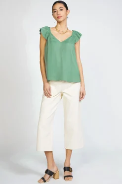 Hot Sweetheart Ruffled Top Women Sleeveless Tops